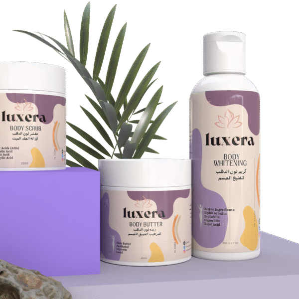 ✨مجموعة لون الدهب لتفتيح الجسم